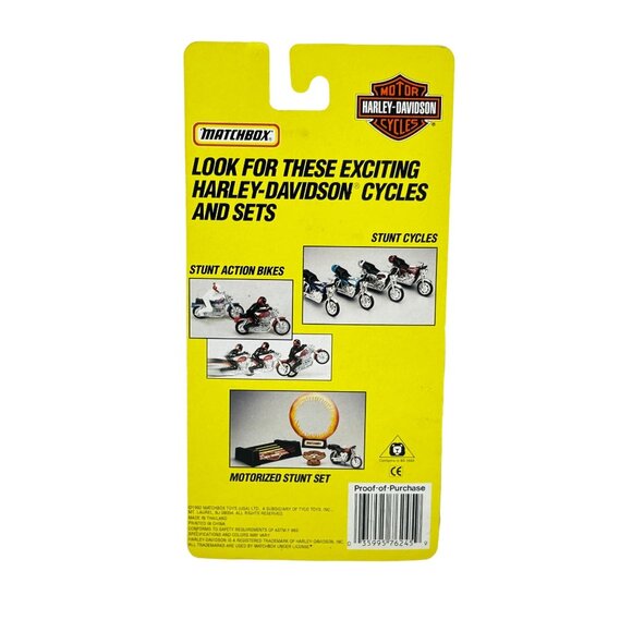 NWB 1992 Matchbox Harley Davidson Low Rider Motorcycle Die Cast Metal #76245 - Picture 6 of 10